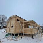 Дом из оцилиндрованного бревна 24 диаметра (Раслово)