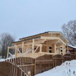 Дом из оцилиндрованного бревна 24 диаметра (Раслово)