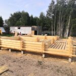 Дом из оцилиндрованного бревна 24 диаметра (Кадый)