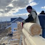 Дом из оцилиндрованного бревна 24 диаметра (Поселок «Первый»)