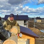 Дом из оцилиндрованного бревна 24 диаметра (Поселок «Первый»)