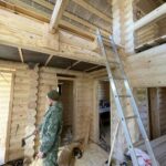 Дом из оцилиндрованного бревна 24 диаметра (Раслово)