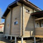 Дом из оцилиндрованного бревна 24 диаметра (Раслово)