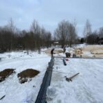 Дом из оцилиндрованного бревна 24 диаметра (Раслово)