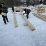 Дом из оцилиндрованного бревна 24 диаметра (Раслово)