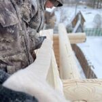 Дом из оцилиндрованного бревна 24 диаметра (Раслово)
