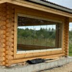 Беседка из оцилиндрованного бревна 20 (Кострома)