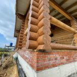 Дом из оцилиндрованного бревна 28 диаметра (Кострома)
