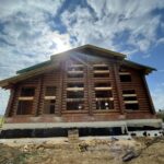 Дом из оцилиндрованного бревна 28 диаметра (Кострома)