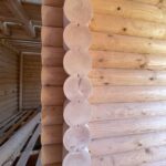 Дом из оцилиндрованного бревна 24 диаметра (Кадый)