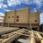 Дом из оцилиндрованного бревна 28 диаметра (Кострома)