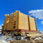Дом из оцилиндрованного бревна 28 диаметра (Кострома)