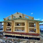 Дом из оцилиндрованного бревна 28 диаметра (Кострома)