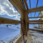 Дом из оцилиндрованного бревна 28 диаметра (Кострома)
