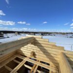 Дом из оцилиндрованного бревна 28 диаметра (Кострома)