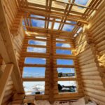 Дом из оцилиндрованного бревна 28 диаметра (Кострома)