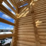 Дом из оцилиндрованного бревна 28 диаметра (Кострома)
