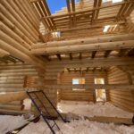 Дом из оцилиндрованного бревна 28 диаметра (Кострома)