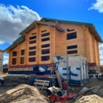 Дом из оцилиндрованного бревна 28 диаметра (Кострома)