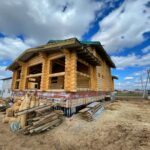 Дом из оцилиндрованного бревна 28 диаметра (Кострома)