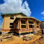 Дом из оцилиндрованного бревна 28 диаметра (Кострома)