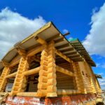 Дом из оцилиндрованного бревна 28 диаметра (Кострома)