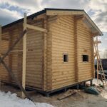 Дом из оцилиндрованного бревна 24 диаметра (Раслово)