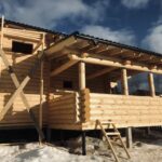 Дом из оцилиндрованного бревна 24 диаметра (Раслово)