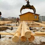 Дом из оцилиндрованного бревна 24 диаметра (Поселок «Первый»)