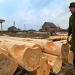 Дом из оцилиндрованного бревна 24 диаметра (Поселок «Первый»)