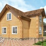Проект 1.5 этажного дома из бруса в чашу 8 на 9 Кинешма