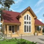 Проект дома 1.5 этажного дома из бруса в чашу 10 на 10.5 Фурманов