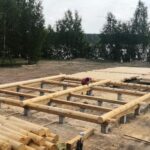 Дом из оцилиндрованного бревна 24 диаметра (Кадый)