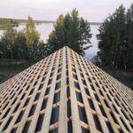 Дом из оцилиндрованного бревна 24 диаметра (Кадый)